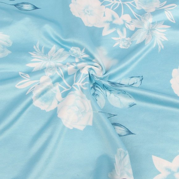 Floral form fitting Print Lace-up Babydoll Without Underwire - Picture 4 of 9